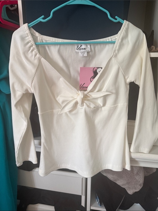 Vixen by Micheline Pitt Tops - Vixen by Micheline Pitt tie me up top size medium new with tags